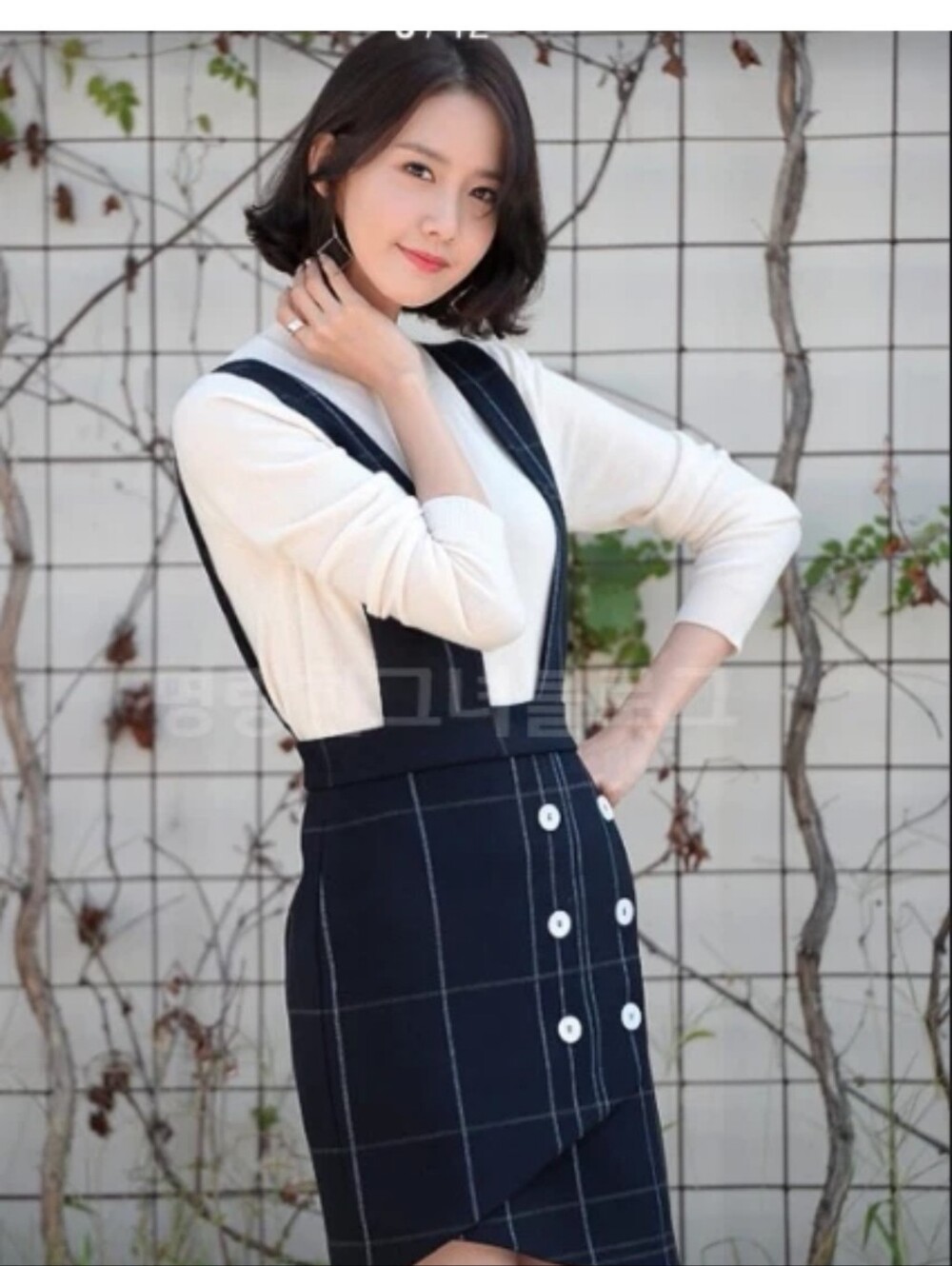 Maje Jola Check Pinafore Mini Dress Navy Windowpane Plaid Wrap Dress eu 40 US 8